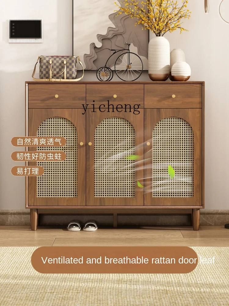 Винтажный ротанговый шкаф Zc