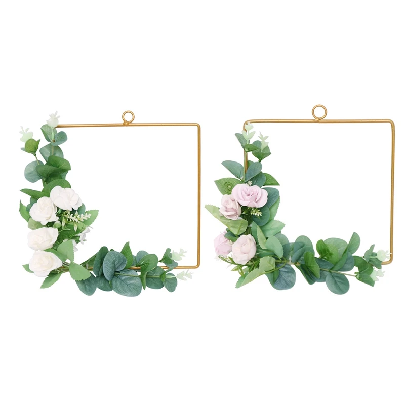 

Цветочный обруч, венок, гирлянда, искусственная Роза, цветочный венок для свадебной вечеринки, дня рождения, стена украшения на окна для дом...