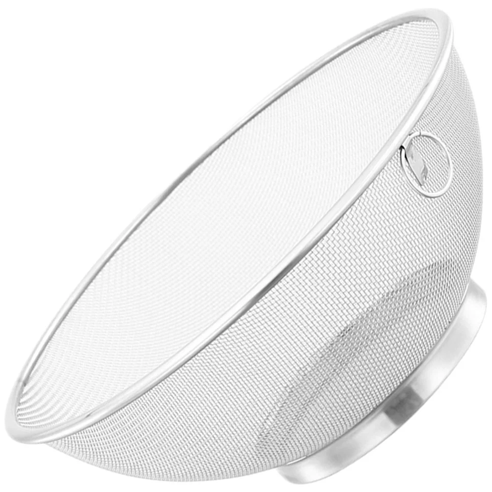 

Strainer Rice Basket Mesh Colander Washing Bowl Fine Kitchen Fruit Vegetable Strainers Stainless Steel Drain Washer Metal Basin