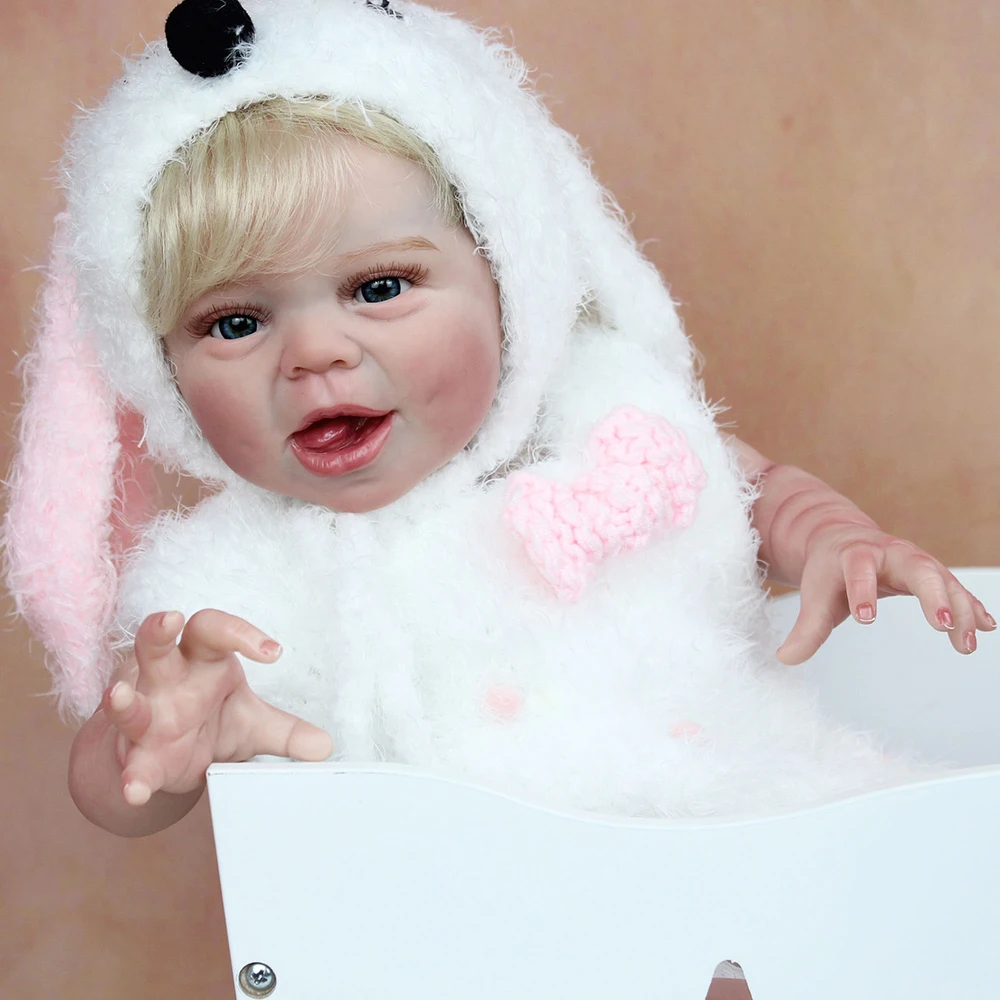 

Reborn Doll Kit Realistic Baby Toddler Dolls That Look Real 20 inch Complete Finished Soft Real Touch Cuddly