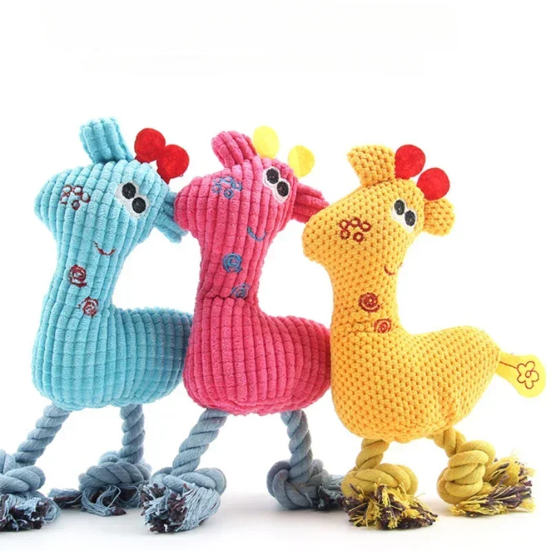 Новая игрушка для домашних животных в форме жирафа вельветовые игрушки собак