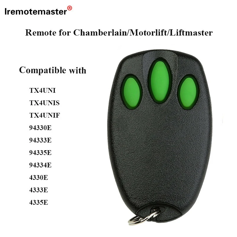 

For Merlin+2.0 E943 Liftmaster 94335E/84335EML/4335EML/TX4EV/TX2EV Garage Door Remote Control home entry 3 in 1Transmitter