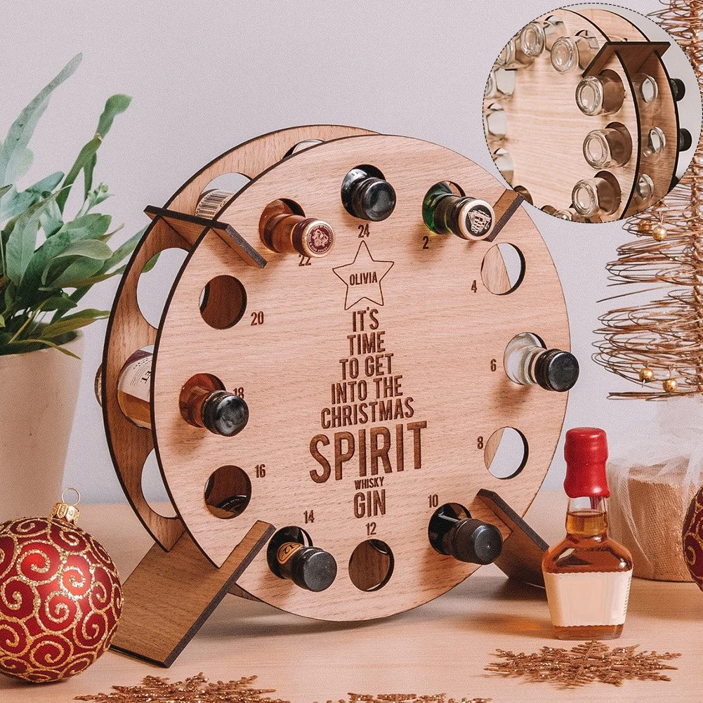 1 шт. подставка для винных бутылок с календарём