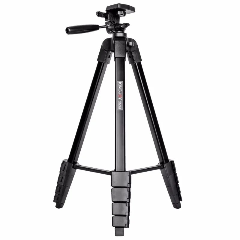 Фото Штатив KINGJOY VT-688 высотой 1,7 м для цифровых камер Canon, Nikon, Sony и мобильных телефонов, портативный, для путешествий и съемки на открытом воздухе №2