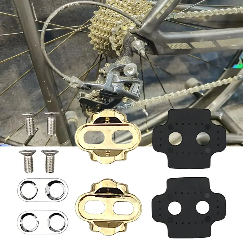 

1 Set Wear-resistant Durable Long Service Life Rust Resistant Bicycle Cleats Pedal Cleat Protector for Outdoor