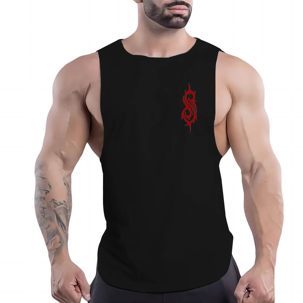 

Print Sport Sleeveless Shirt Quick Dry Breathable Tank Top Men Clothing Fashion Leisure Summer Y2k Fnaf Gym Outdoor Basketball