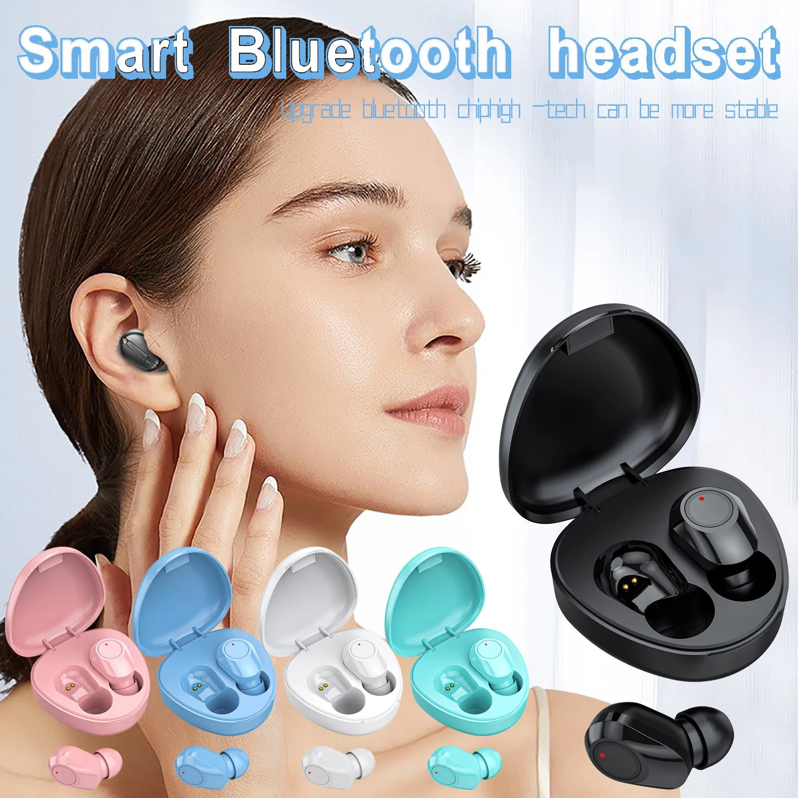 

New TWS M9 Bluetooth 5.0 Earphones Charging Box Wireless Headphones 9D Stereo Sports Waterproof Earbuds Headsets With Microphone