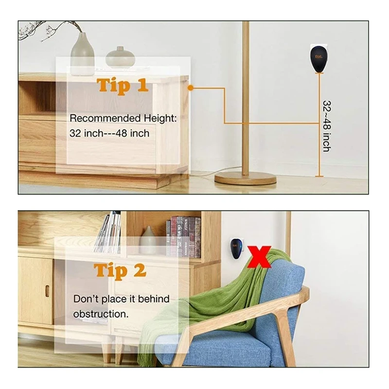 Ультразвуковой отпугиватель вредителей X6 Units Repellent Plug для мышей крыс пауков