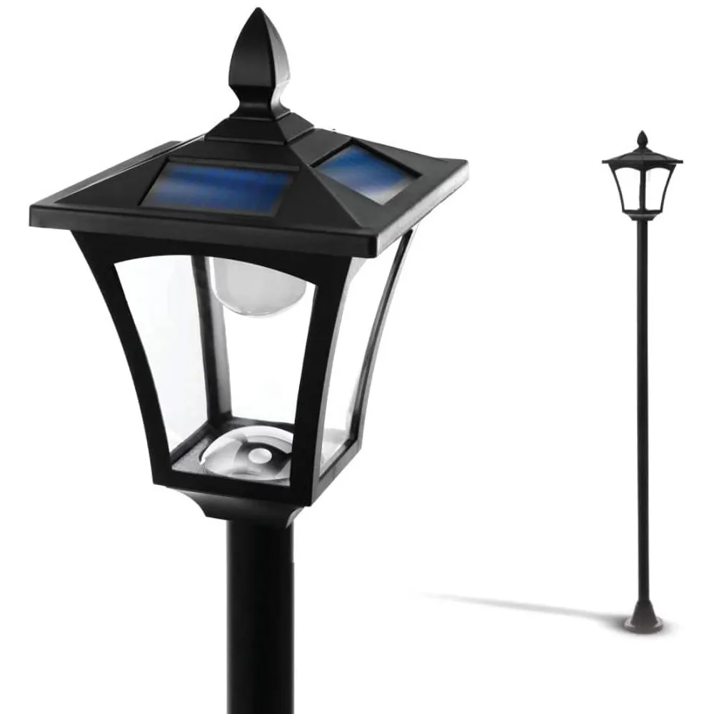 

Solar Column Lamp Outdoor Garden Courtyard Decoration Lighting Installation Fast Easy Stainless Steel Pole