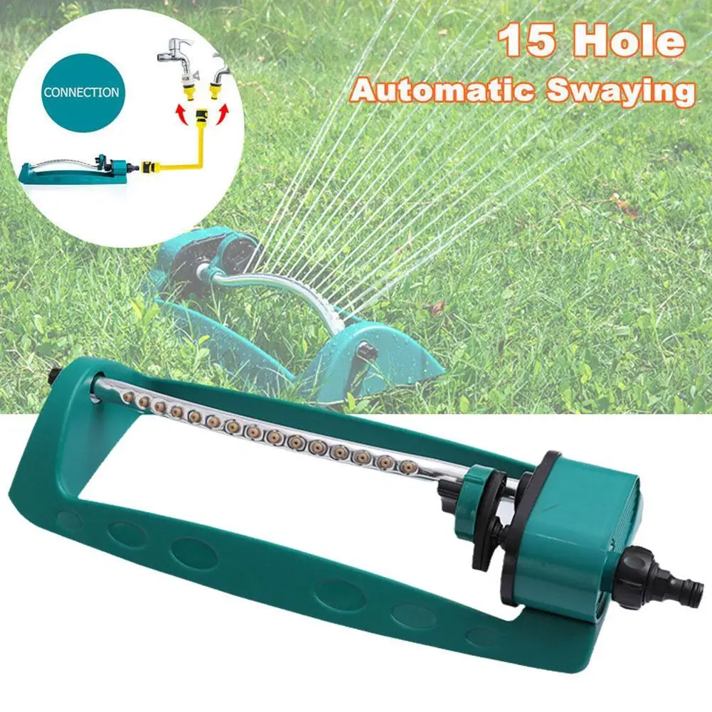 

Swing Irrigation Tool Watering 15 Adjustable Watering Sprinkler Plastic Sprinkler Swing Lawn Garden Sprinkler Sprayer Hole Type