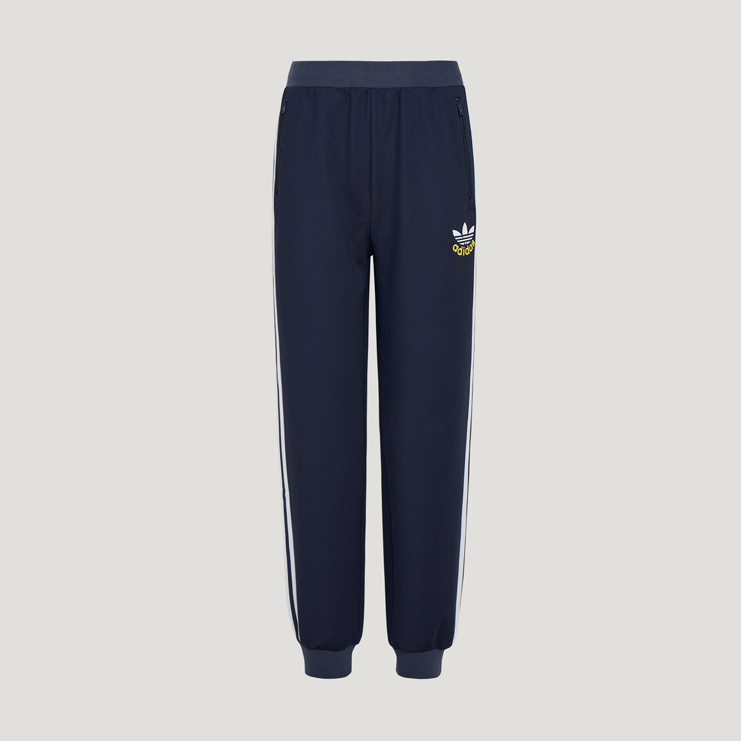 Фото Оригинальные детские свободные брюки Adidas с вышивкой и полосками KU9537 №4