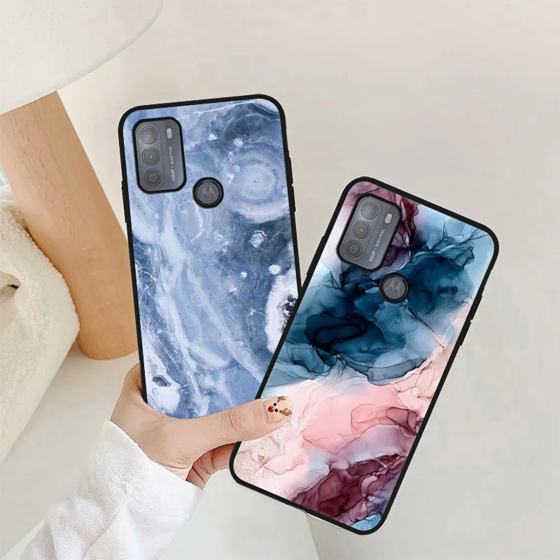 

Marble Pattern Case for Motorola G50 Case Soft Funda Moto G9 Play E7 Plus G60S G30 G10 E20 E30 E40 G Power 2022 2021 Cover