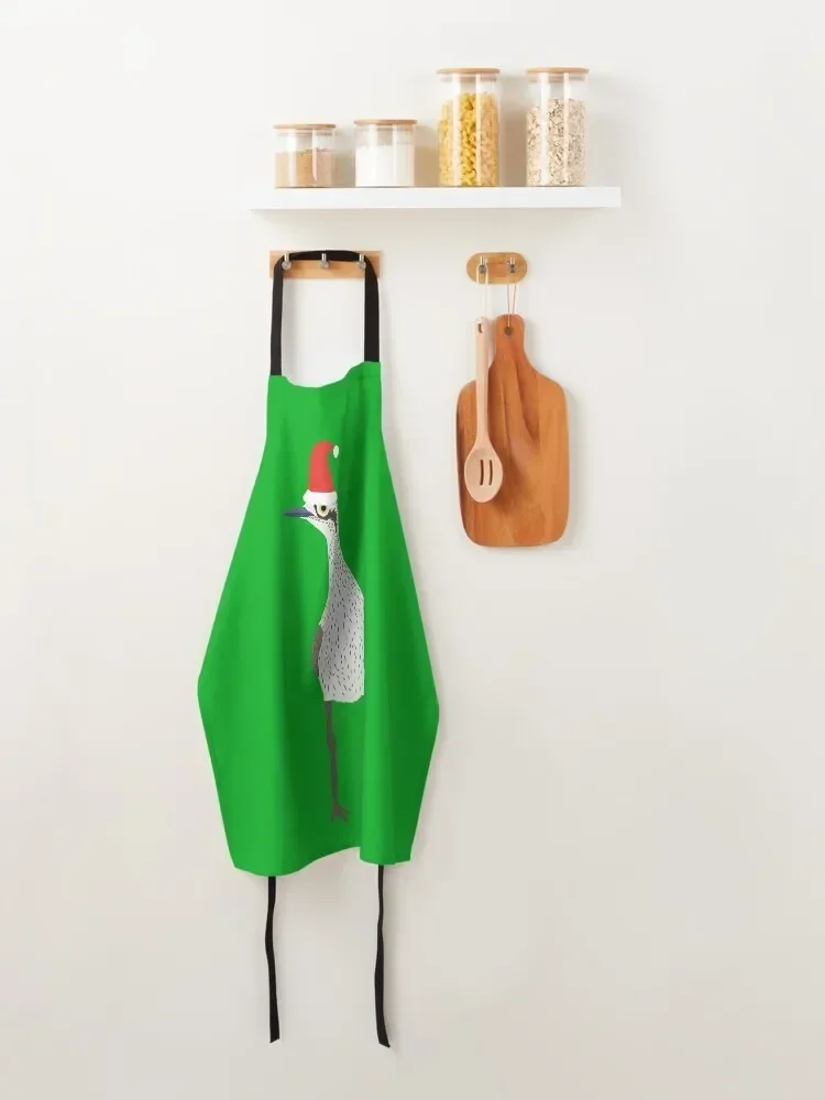 Рождественский фартук с каменным зажимом на зеленом фартуке нагрудник для кухни