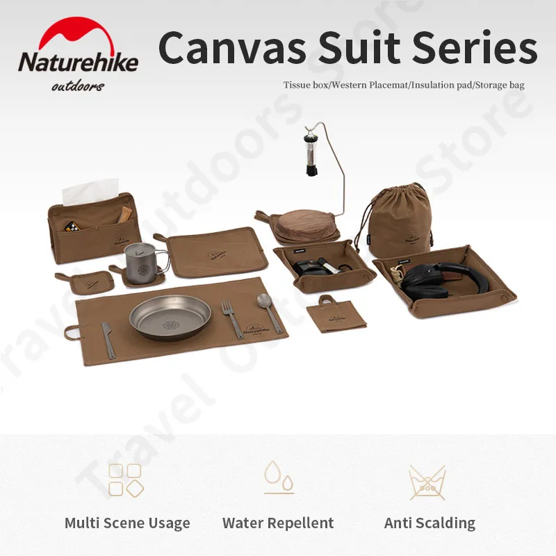Naturehike открытый холст коврик для пикника набор Водонепроницаемый маслостойкий
