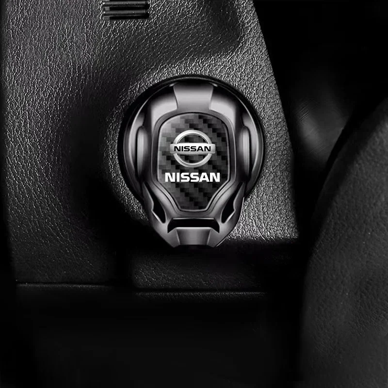 Фото Крышка кнопки запуска двигателя одним нажатием для Nissan GTR, X-Trail, Leaf, Qashqai, Juke, Patrol, Micra, Tiida, Navara, Nismo, Teana, Sentra №5