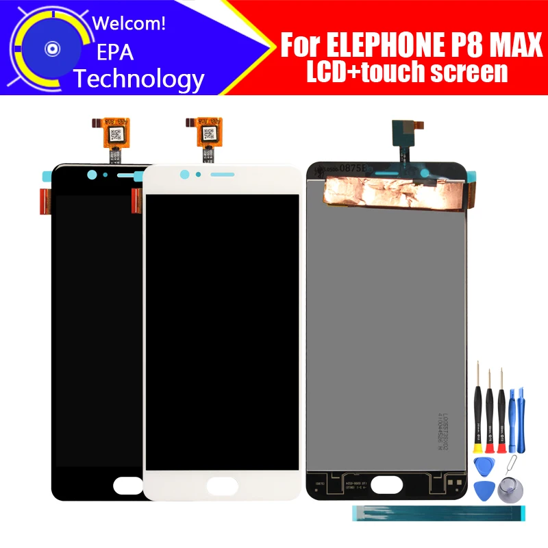 

5.5 inch Elephone P8 MAX LCD Display+Touch Screen Digitizer Assembly 100% Original New LCD+Touch Digitizer for P8 MAX+Tools