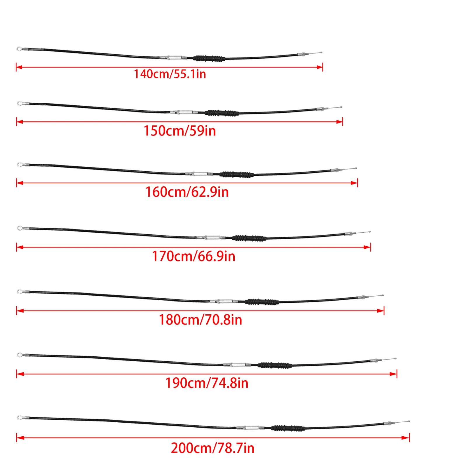 Трос сцепления совместимый с Harley XL 883 1200N XL883R Dyna Softail Fat Boy Heritage Road King FLHR от 1 3 м до 2 0