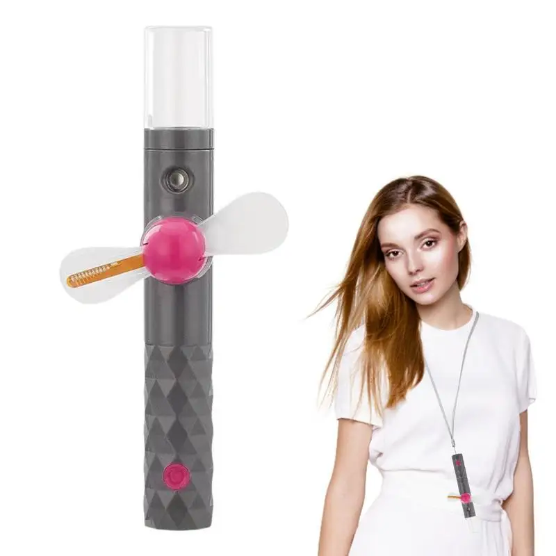 

Water Spray Misting Fan Misting Fan Hand Fan Handheld Fan 1500mAh Battery Rechargeable Portable Fan With Mist LED Lights