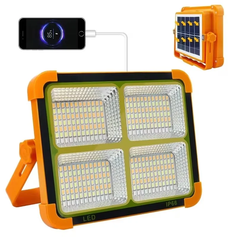 Solar Flood Light Portable LED Reflector Spotlight
