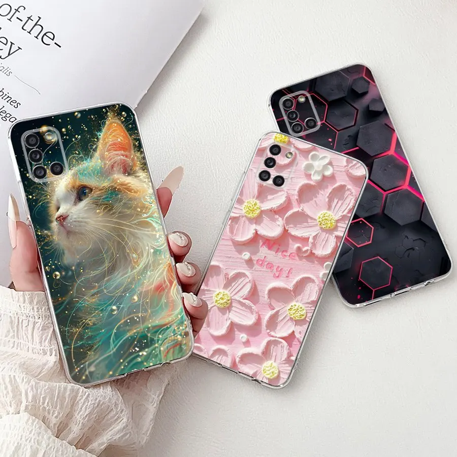 Чехол для Samsung Galaxy A31 SM-A315F/DS новый дизайн чехол из ТПУ A71 A51 A515F мягкий силиконовый A