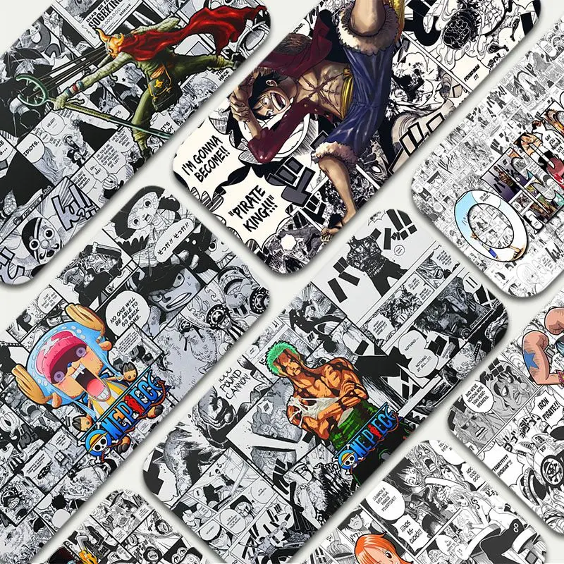 

BANDAI One Piece Custom Skin PC Gaming Mouse Pad Gamer Desk Mats Keyboard Pad Mause Pad Muismat for Teen Girls Bedroom