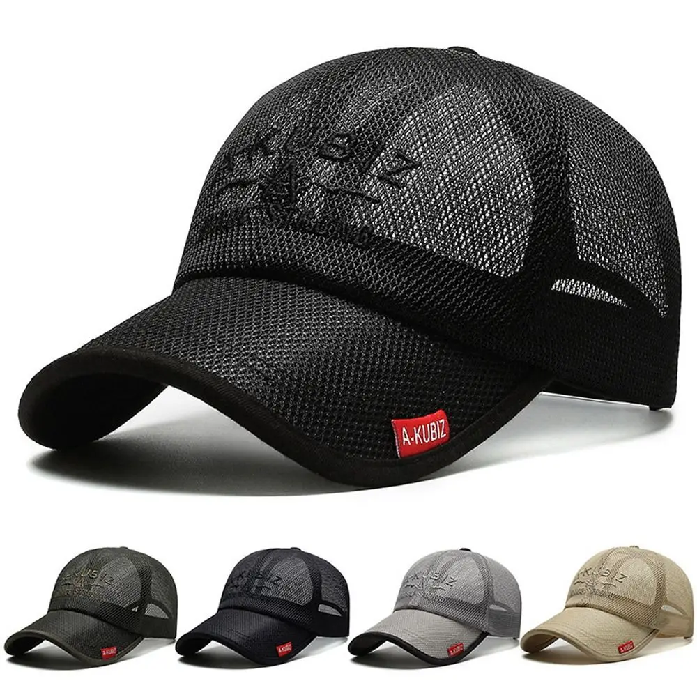 

Visors Hats Embroidery All-match Letter Quick Dry Korean Sun Hats Women Summer Caps Mesh Baseball Caps Men Fishing Caps