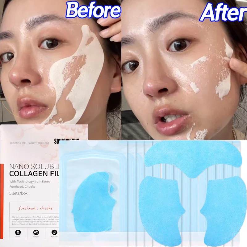 Highprime Коллагеновая пленка Маска для лица Бумага плавления Глубокое увлажнение