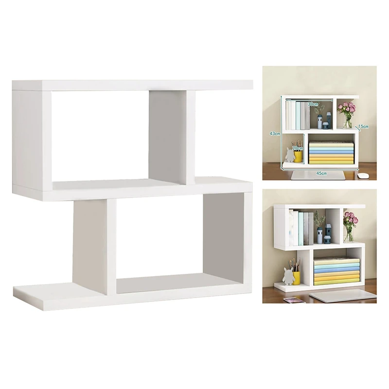 

Simple Desktop Student Bookshelf Book Decoration Storage Rack Children Book Rack Office Tabletop Space Saver Rack