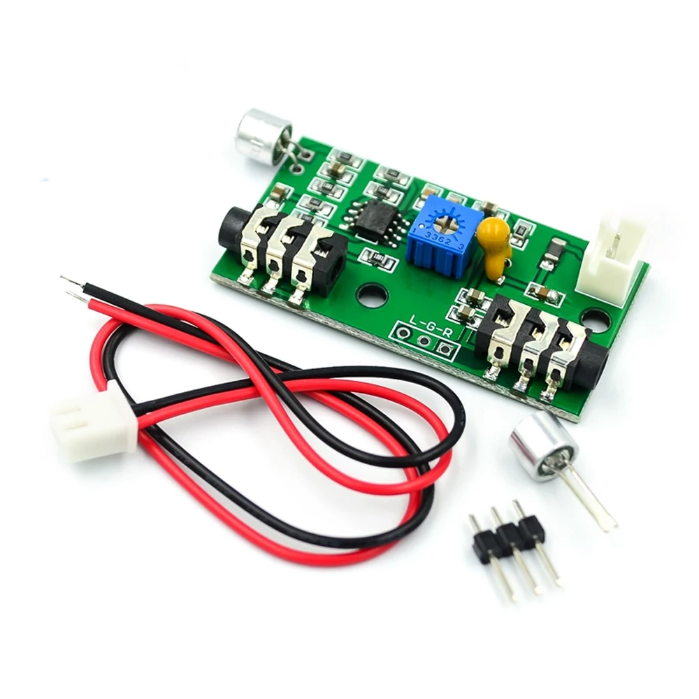 

Pickup Microphone Amplifier Module gain adjustable audio amplifier circuit AC signal amplifier board