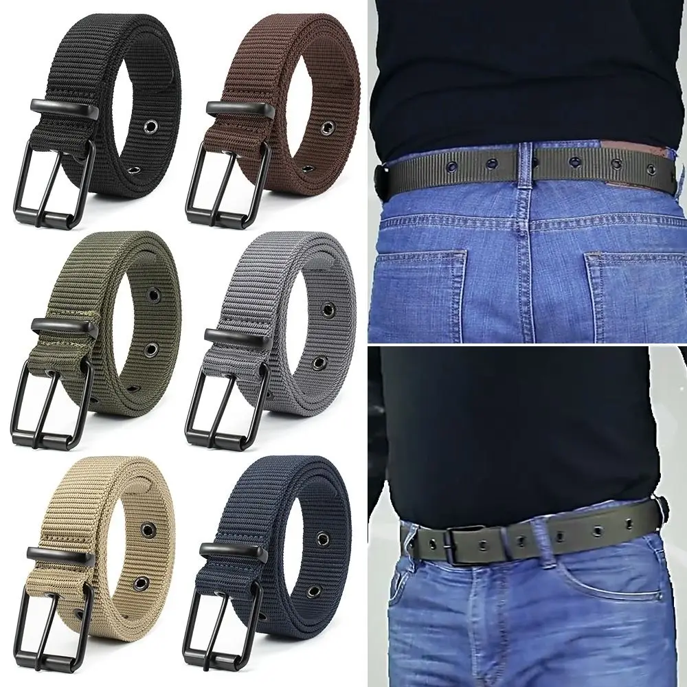 

Luxury Brand Design Vintage Female Nylon Canvas Braided Belt Pin Buckle Waistband Weave Waist Band Ladies Dress Strap