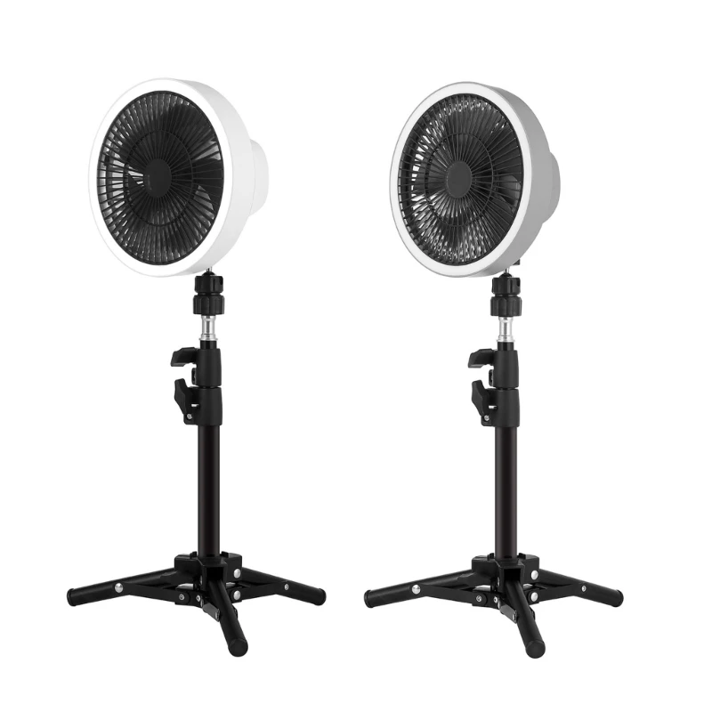 

Вентилятор для кемпинга, 10000 мАч, с выдвижным штативом, портативный потолочный напольный вентилятор со светодиодной Прямая