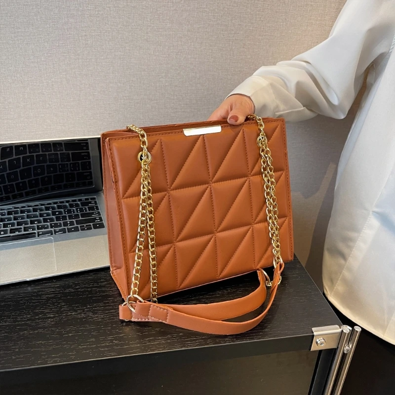 

Female Messenger Bag Fashion All-matching Shoulder Bag for Girls Women PU Tote Bag Large Capacity Crossbody Bag Ins Dating Bag