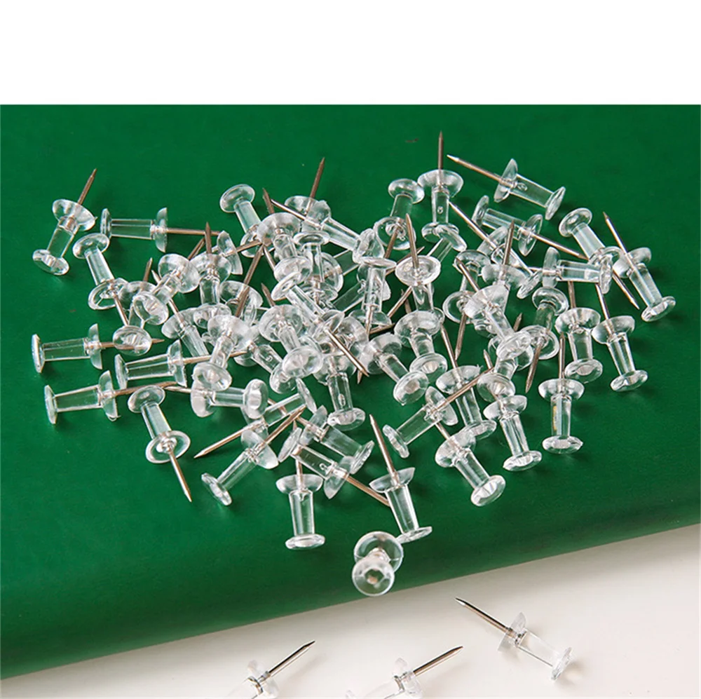 

500/1000 Pcs Plastic Tacks Push Pins Assorted Making Thumb Tacks Cork Board Office School Stationery Supplies Dia 0.8cm