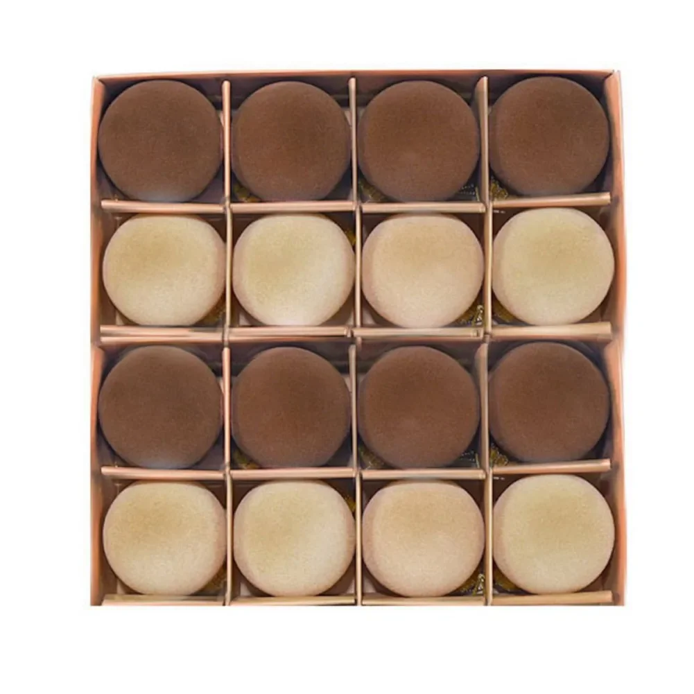 

Рождественские шары бархатные 6 см 16 шт