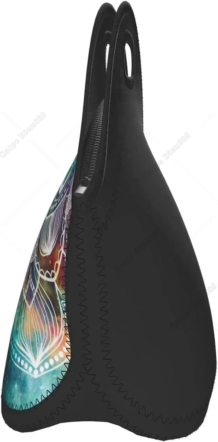 Неопреновая сумка для обеда с цветным цветком сумка-тоут в стиле бохо цветочным