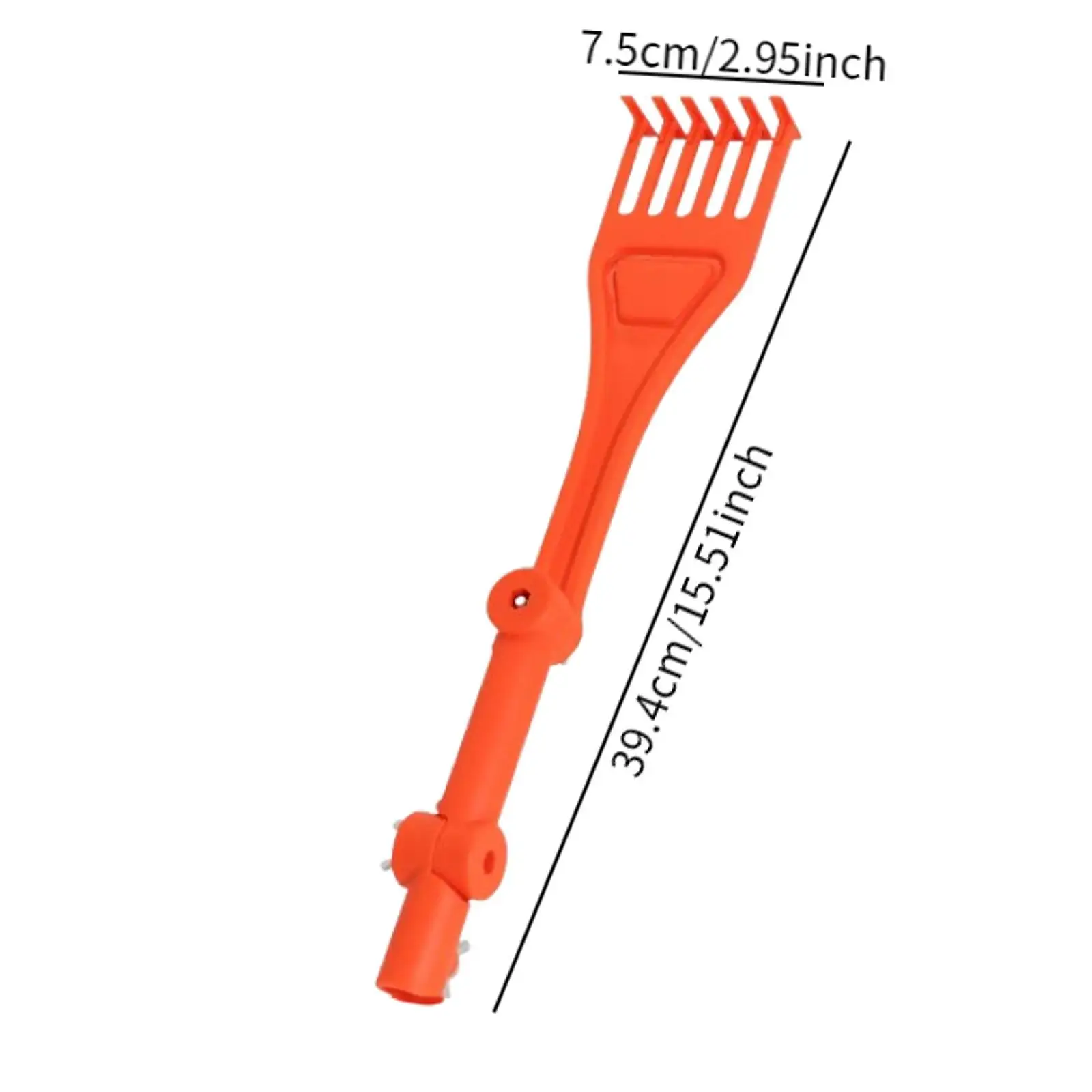 Инструмент для чистки раковины прочный практичный помощник двора оранжевый