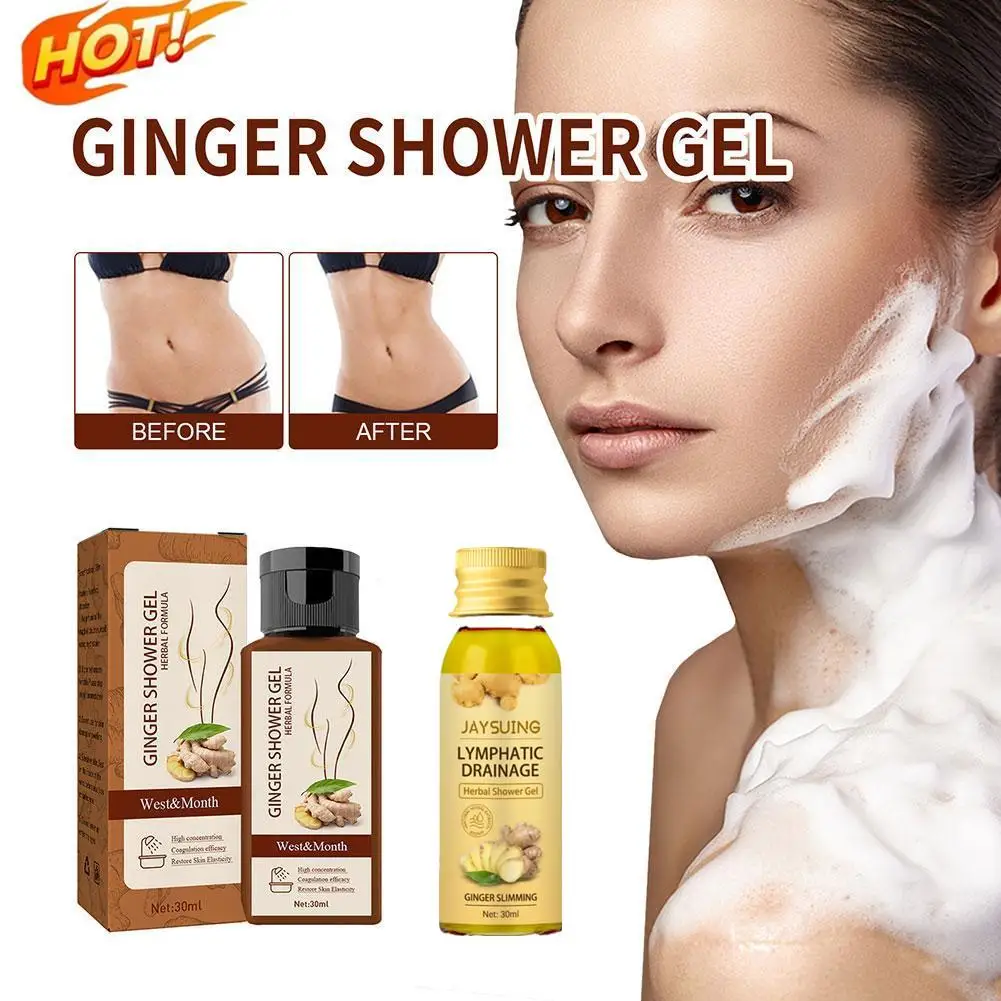 

Herbal Slimming Shower Gel Ginger Cellulite Remover Lymphatic Drainage Beauty Health Firm Body Care