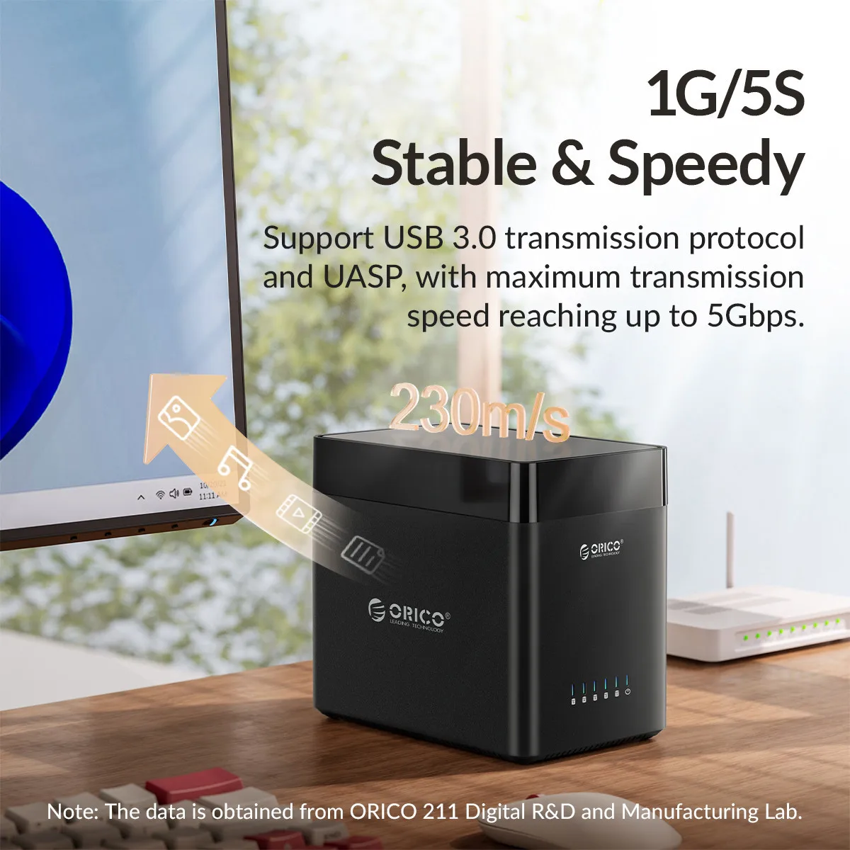 ORICO DS Series 5-слотный 3 5-дюймовый USB-корпус для жесткого диска Магнитный чехол SATA-USB 3.0