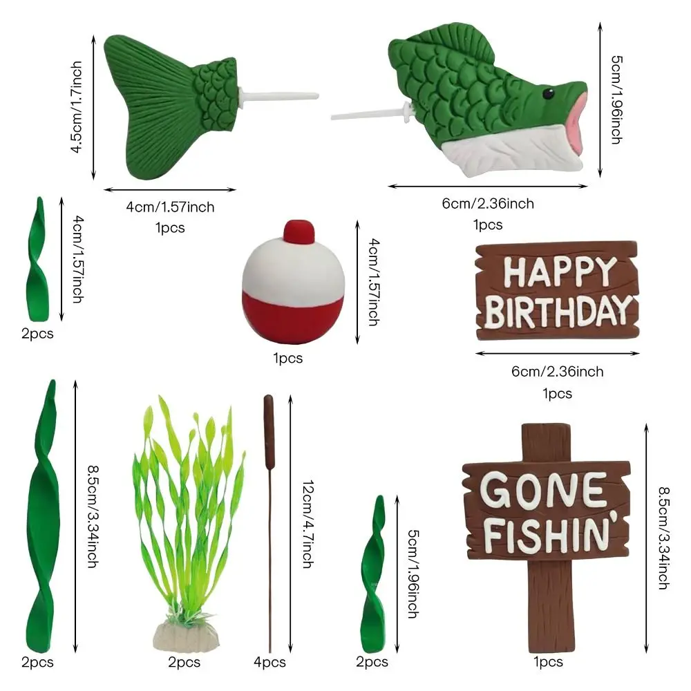 Сделай сам пластиковая рыболовная тема ПВХ-глина утерянная трость для мужчин