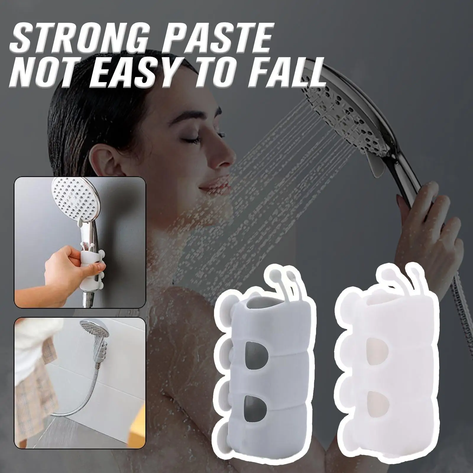 

Держатель для душа силиконовый настенный многоразовый с держателем для вакуумной чашки L9a6