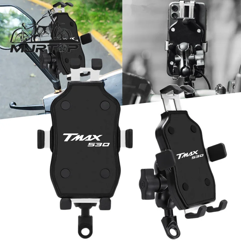 

For YAMAHA TMAX 530 500 T-MAX530 TMAX530 2008-2016 Motorcycle Navigation Handlebar Mobile Phone Holder Mount GPS Stand Bracket