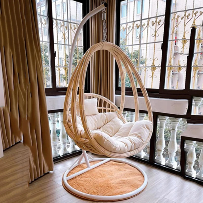 Подвесное кресло-качели для яиц гамак белая корзина с мягкой подушкой Железная