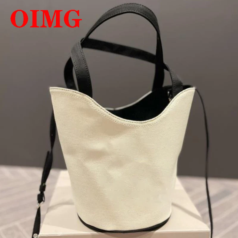 

2022 модная женская Холщовая Сумка-тоут, сумки-ведра, женские маленькие сумки через плечо, сумочка 23 см