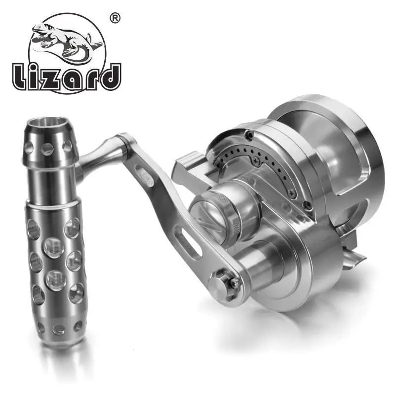 

Lizard Trolling Reel 22 24 26KG 7BB+1 Fishing Spinning Reel Carp Sea Fishing Reel Spinning Metal Handle Deep Sea Fishing Reel