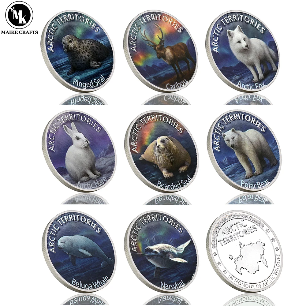 Памятные монеты olevo Арктические животные