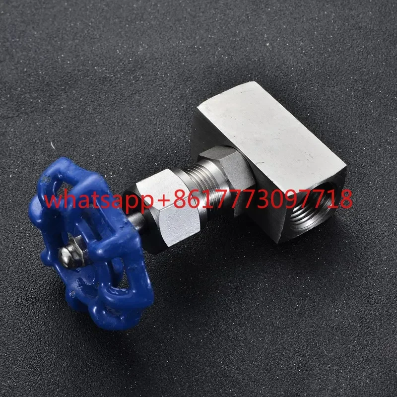 Фото Игольчатый клапан J13W-160P из нержавеющей стали для экструдера, пластиковый водяной клапан, материал 304, M16*1.5, M12*1.5 №2