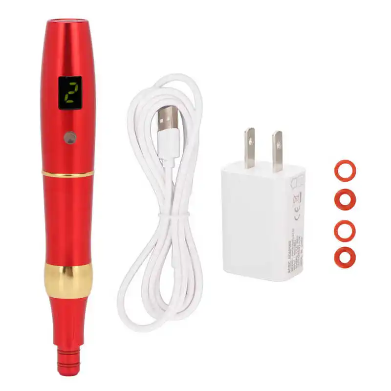 

Semi Permanent Makeup Pen 3 Speed Micropigmentation Tattoo Machine for Eyebrow Eyeliner Lip Tattoo Machine Pen US Plug 100-240V