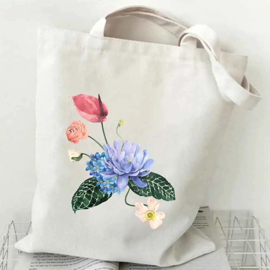 Сумка-тоут через плечо для женщин парусиновая сумочка-тоут с разноцветными