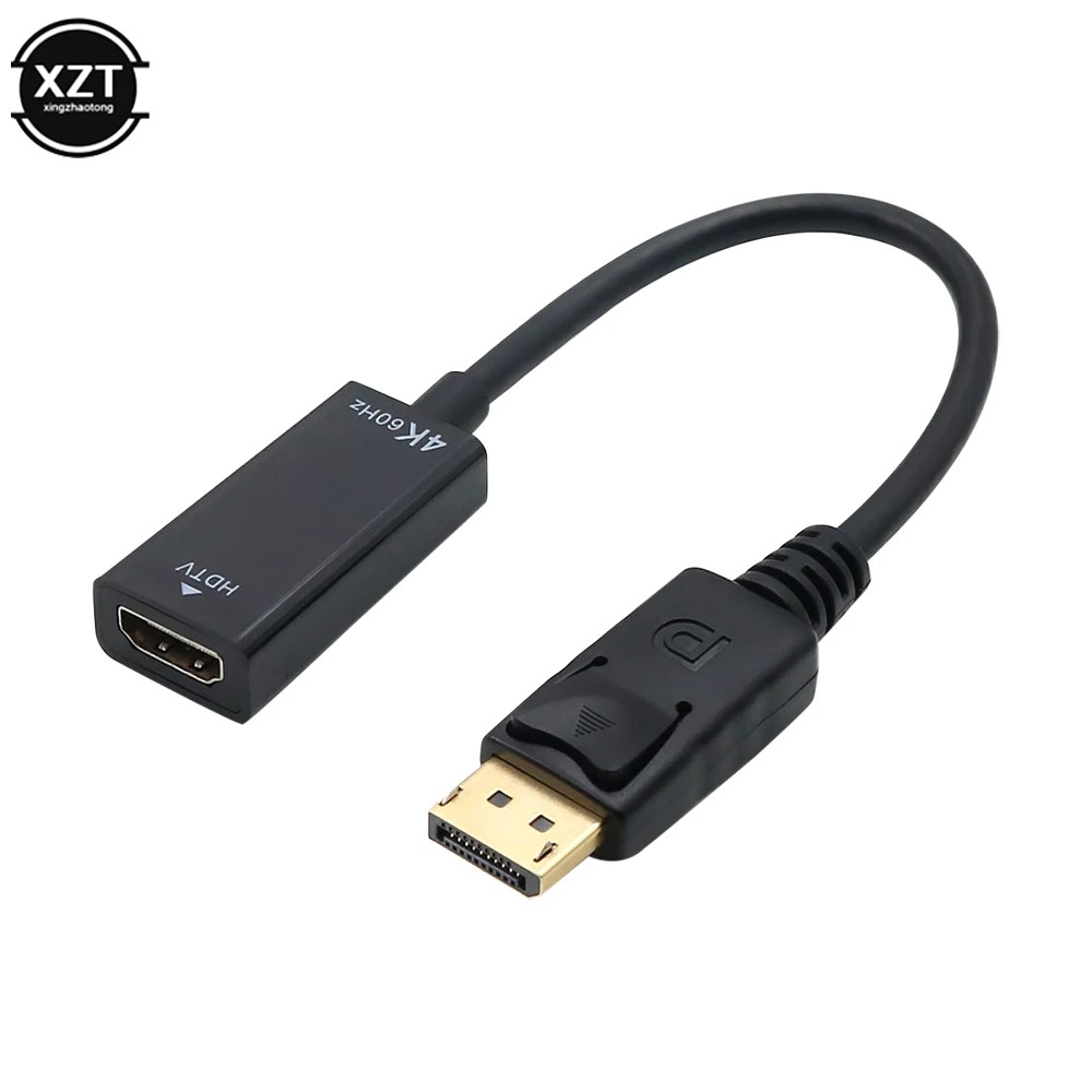 4K x 2K 60 Гц, переходник с DP на HDMI-совместимый 2,0 штекер на гнездо, кабель преобразователя 1080P для ПК, дисплея, проектора ноутбука, HD-аудио