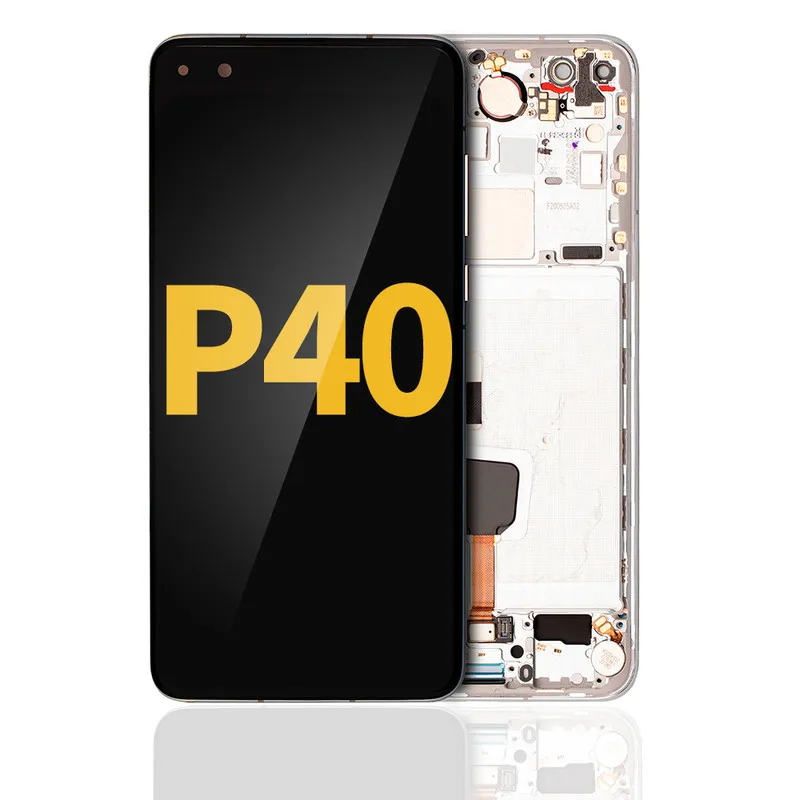 

OLED Screen With Frame Replacement For Huawei P40 (Refurbished) (White)